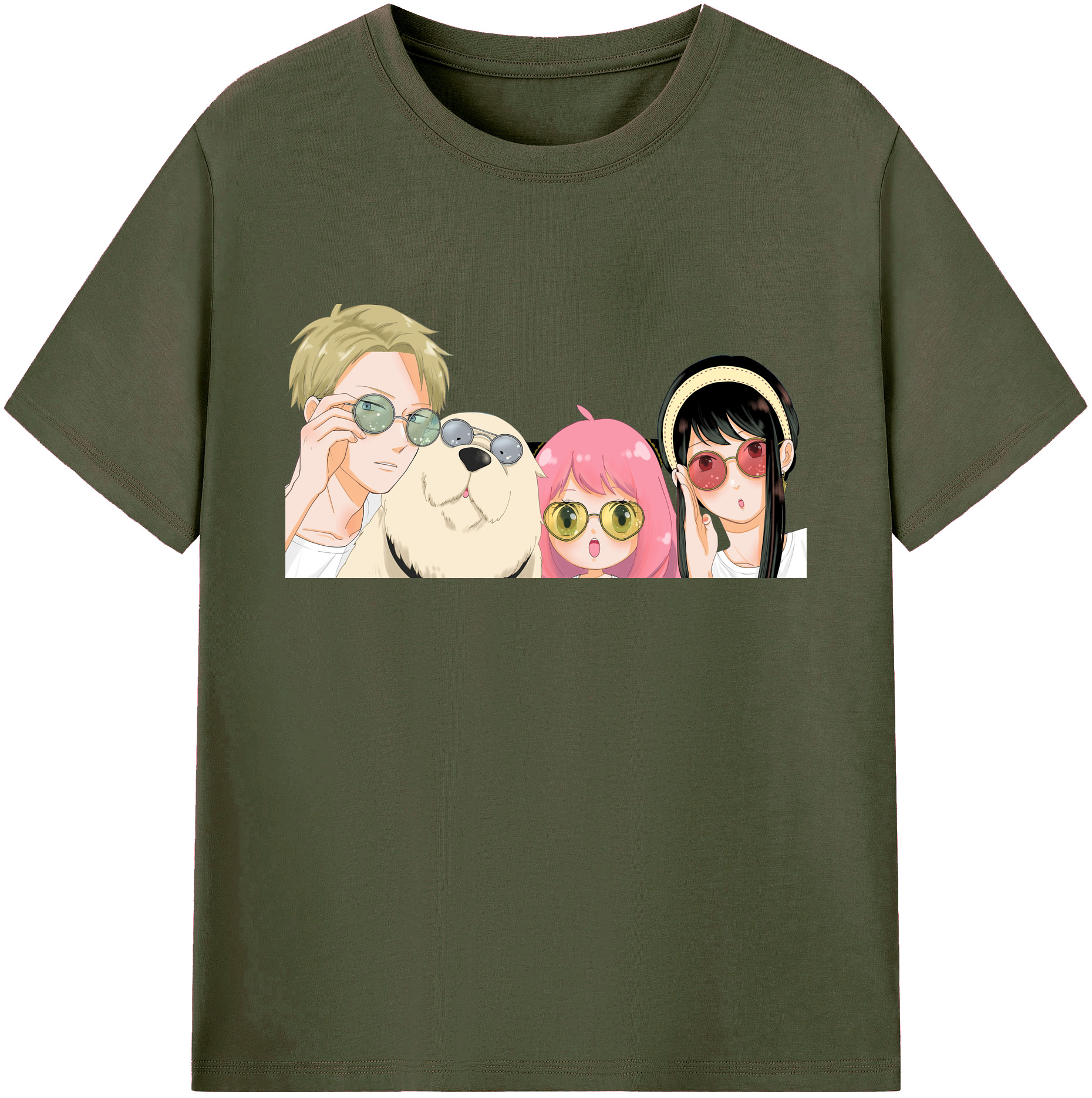 （画像用） SPY×FAMILY间谍家家酒 綿100％ メンズ半袖Tシャツ｜肌触りやわらか＆通気性